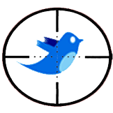 Twitter Logo In Sniper Rifle Sights
